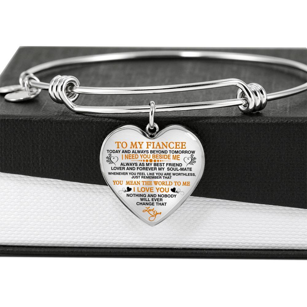 To My Fiancee "Forever My Soulmate" Valentine Gift **With Transparency**