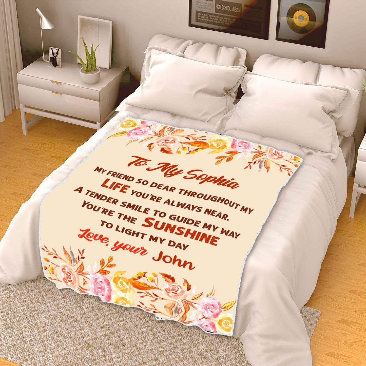 Fleece Blanket Customized Blanket for Couples