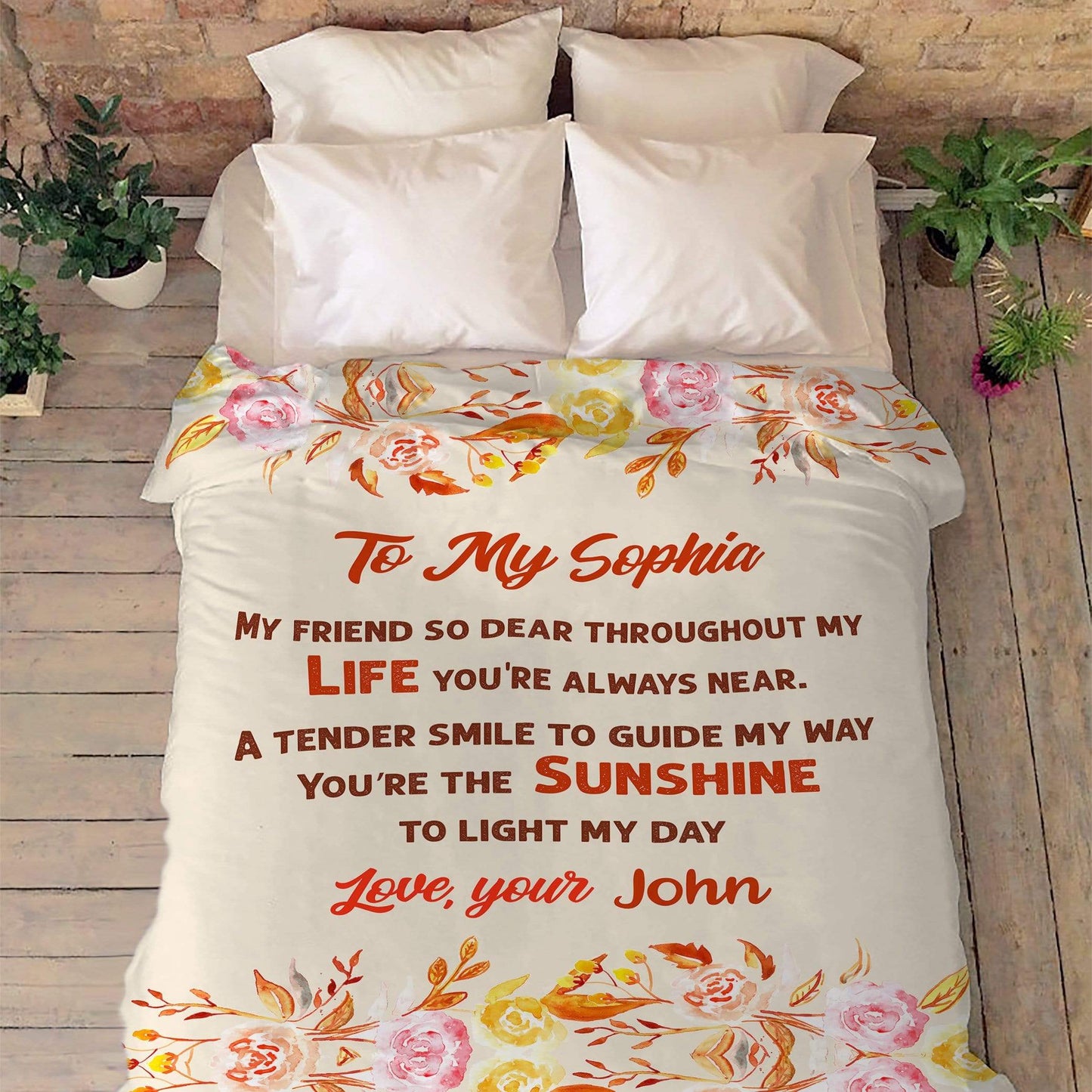 Fleece Blanket Customized Blanket for Couples