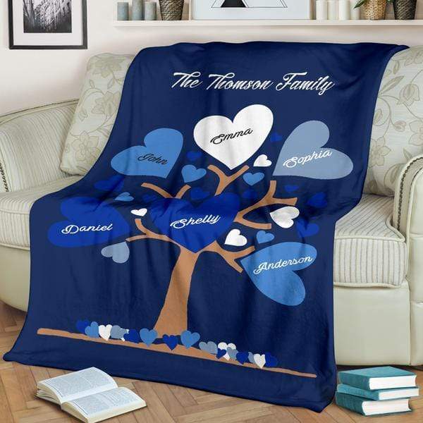 Customized Family Tree Blanket
