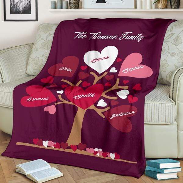 Customized Family Tree Blanket