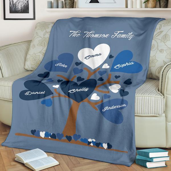 Customized Family Tree Blanket