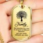 "Family Is Like A Tree" Military Family Necklace