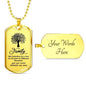 "Family Is Like A Tree" Military Family Necklace