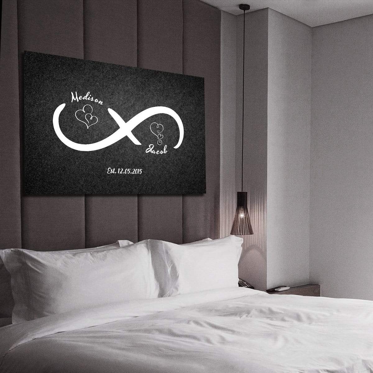 Personalized Infinity Love Wall Art