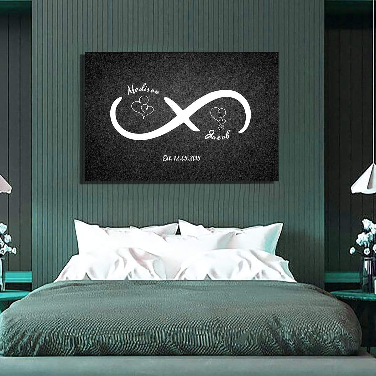 Personalized Infinity Love Wall Art