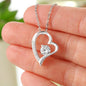 "Behind Every Successful Man Is A Woman" Gift For Wife Heart Pendant