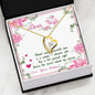 "Behind Every Successful Man Is A Woman" Gift For Wife Heart Pendant