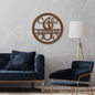 Jewelry Copper / 24 Circle Vine Monogram - Steel Sign