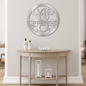 Jewelry Silver / 30 Circle Vine Monogram - Steel Sign