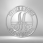 Jewelry Silver / 15 Couples Elaborate Name With EST - Steel Sign