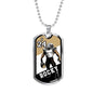 Custom Football Military Chain Necklace