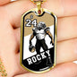 Custom Football Military Chain Necklace