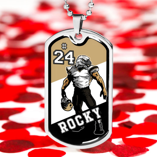 Custom Football Military Chain Necklace