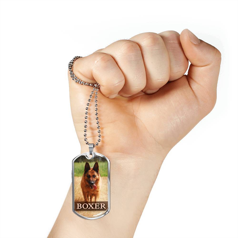 Customized Dog Image Necklace