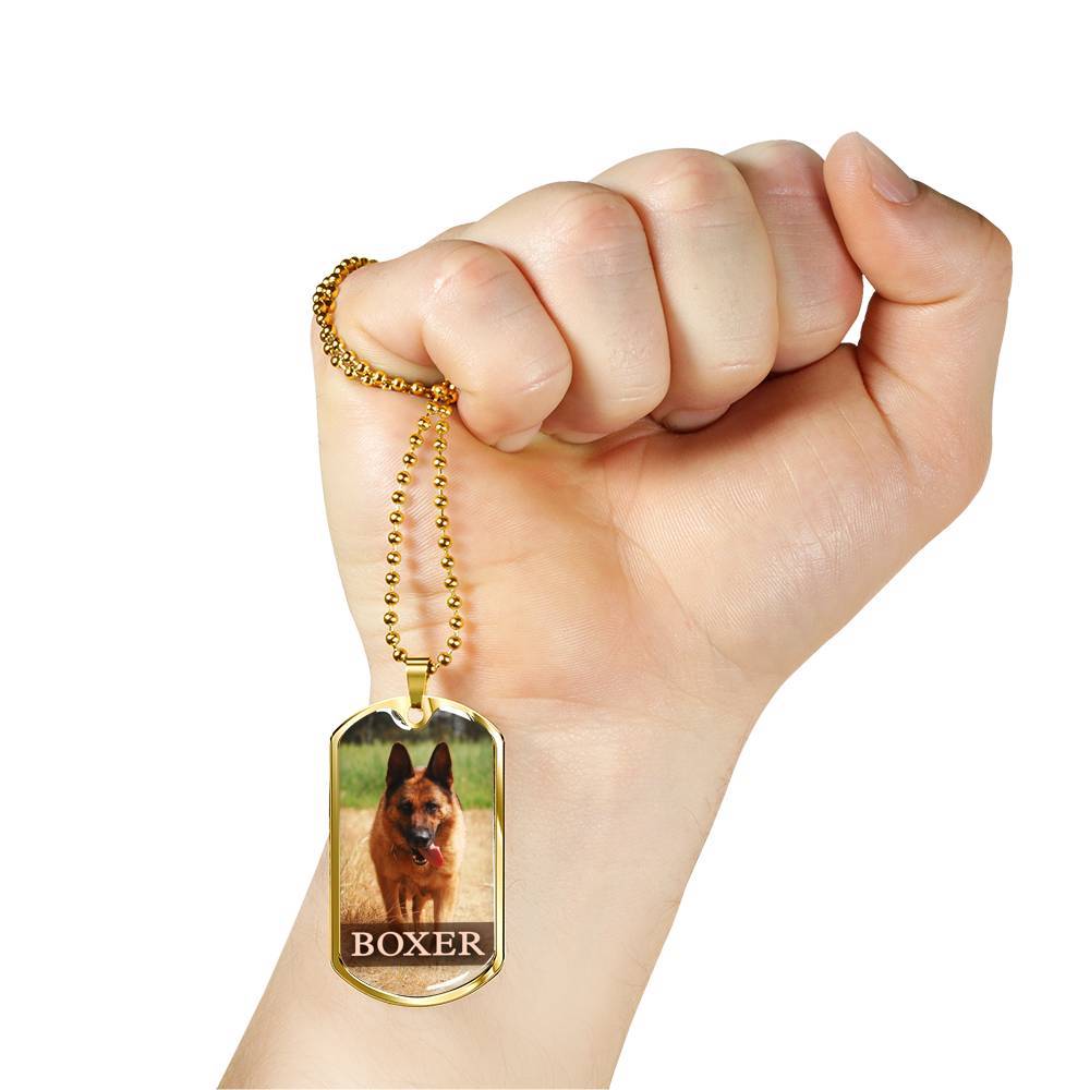 Customized Dog Image Necklace