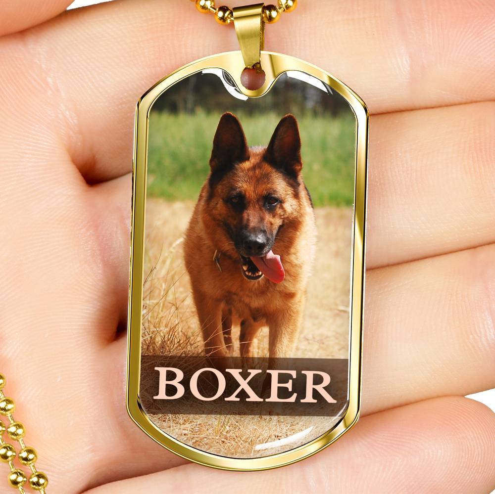 Customized Dog Image Necklace