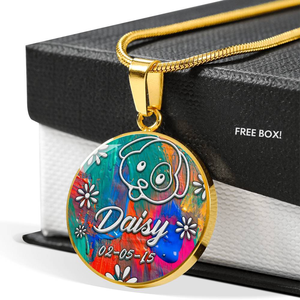 Customized Dog Silver Necklace For Dog Lover