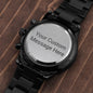 Jewelry Customized Engraved Chronograph Watch, Gift For Dad, Birthday, Father's Day, Custom Text