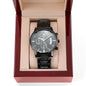 Jewelry Customized Engraved Chronograph Watch, Gift For Dad, Birthday, Father's Day, Custom Text