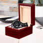Jewelry Customized Engraved Chronograph Watch, Gift For Dad, Birthday, Father's Day, Custom Text