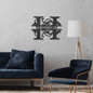 Jewelry Black / 24 Customized Family Name Steel Sign