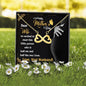 "Dear Wife So Excited To Meet Our Little Person" Necklace With Message Card