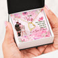 "Dear Wife You Make My Heart Melt, And Fill It With Love" Premium Necklace Gift For Wife
