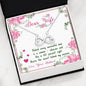 "Dear Wife You're The Secret Behind My Success" Necklace With Message Card