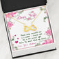 "Dear Wife You're The Secret Behind My Success" Necklace With Message Card