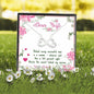 "Dear Wife You're The Secret Behind My Success" Necklace With Message Card