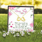 "Dear Wife You're The Secret Behind My Success" Necklace With Message Card