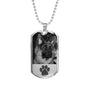 Dog Image Military Chain Necklace