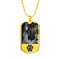 Dog Image Military Chain Necklace