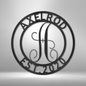 Jewelry Black / 15 Family Name - Steel Sign