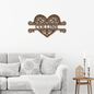 Jewelry Copper / 24 Fancy Heart Monogram - Steel Sign