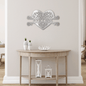 Jewelry Silver / 30 Fancy Heart Monogram - Steel Sign