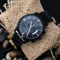 Jewelry Father's Day Gift Customized Black Chronograph Watch