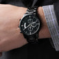 Jewelry Father's Day Gift Customized Black Chronograph Watch