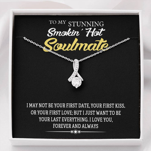 Jewelry Standard Box Forever And Always Alluring Beauty Silver Necklace