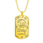 Golden Military Chain Necklace For Dog Lover