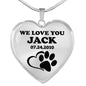Heart Shape Dog Necklace