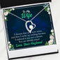 "I Want To Woke Up Seeing You Everyday" Necklace For Wife