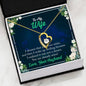 "I Want To Woke Up Seeing You Everyday" Necklace For Wife