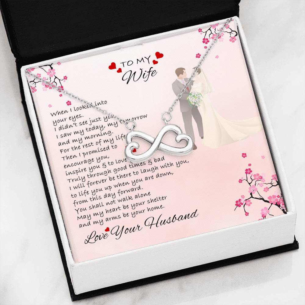 I Will Forever Be There To Laugh With You Customized Infinity Pendant