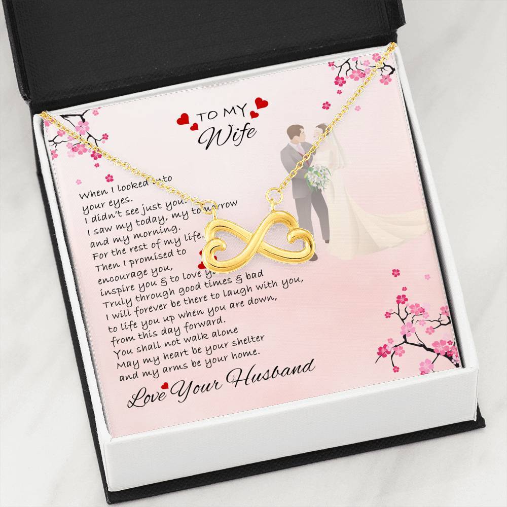 I Will Forever Be There To Laugh With You Customized Infinity Pendant