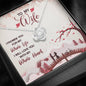 Jewelry 14K White Gold Finish I Will Love You With All My Heart- Knot Necklace