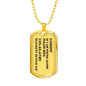 If I Am Found Alone Please Ring, Golden Necklace For Pet Lover