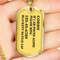 If I Am Found Alone Please Ring, Golden Necklace For Pet Lover