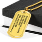 If I Am Found Alone Please Ring, Golden Necklace For Pet Lover